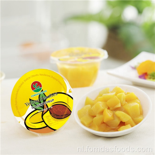 Factory Direct Yellow Peaches in Plastic Cup 4oz